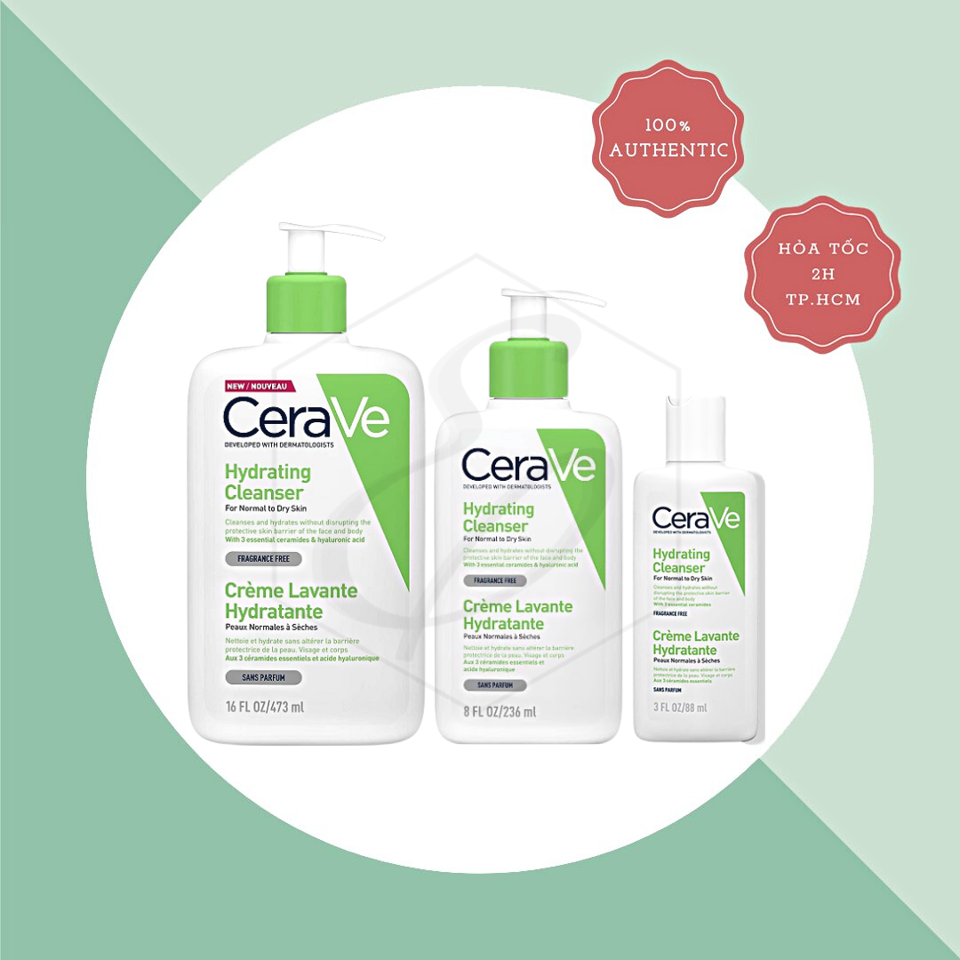 Sữa Rửa Mặt Cerave Da Khô Hydrating Cleanser For Normal to Dry Skin
